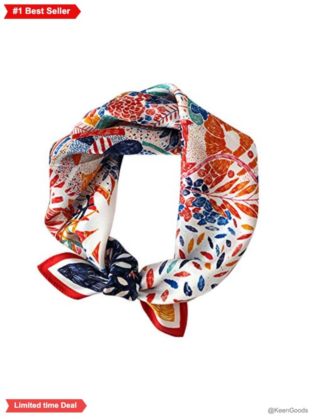 100% Mulberry Silk Scarf Small Square 21x21 Neck Scarf for Women